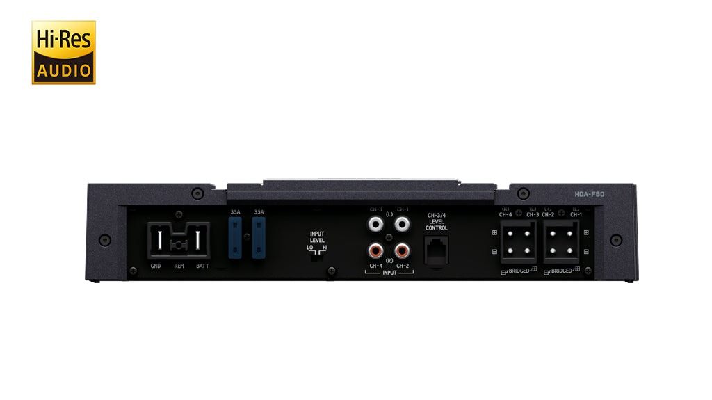 Alpine HDA-F60 Status Hi-Res Audio 4 Channel Amplifier
