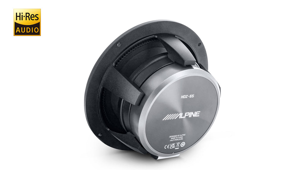 Alpine HDZ-65 6.5" Hi-Res Coaxial Speakers